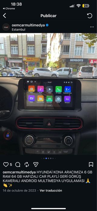 Radio Carplay Hyundai Kona 2018-2022