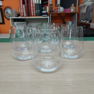 6 Bicchieri Acqua Rogaska Cristallo pregiato Bassi