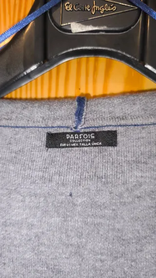 Chaqueta Parfois Talla Única Azul/Gris