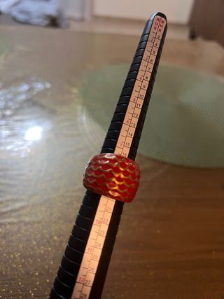 Anello Just Cavalli Rosso e Oro Misura 21.4 mm