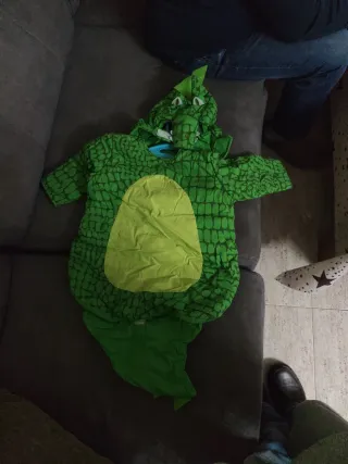 Disfraz Dinosaurio Verde Talla Infantil