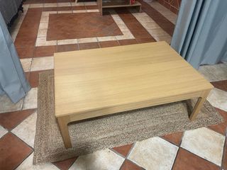 Mesa baja extensible de madera