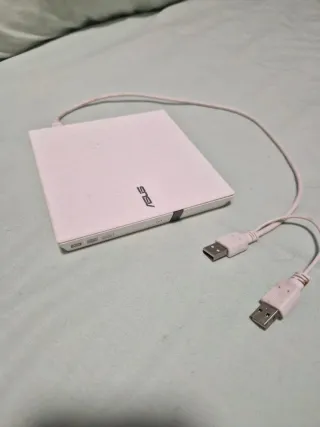 Lector CD/DVD Externo Asus USB Blanco