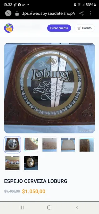 Espejo Cerveza Loburg