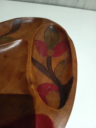 Bandeja de madera decorada