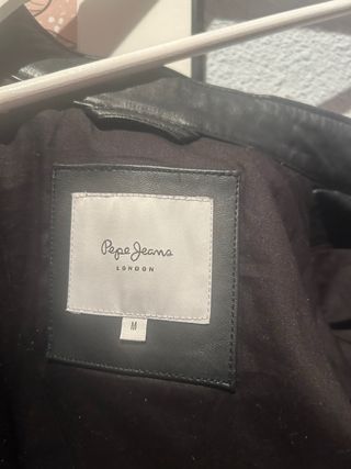 Cazadora Cuero Negra Pepe Jeans