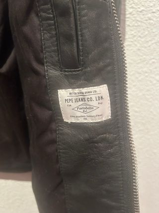 Cazadora Cuero Negra Pepe Jeans