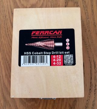 Juego de 3 brocas escalonadas cobalto HSS