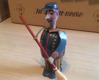 Barrendero Paya Cooperativa juguete de lata