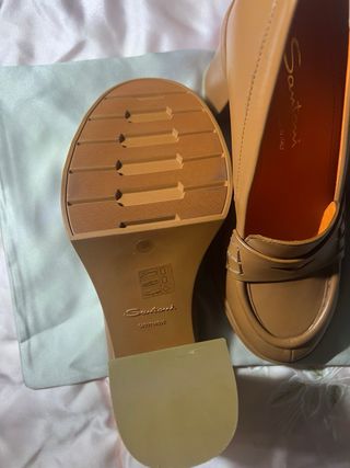 Santoni Zapatos Marrones Tacón Cómodo
