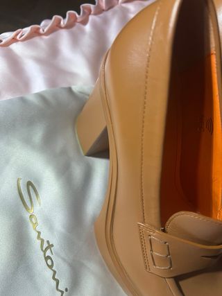 Santoni Zapatos Marrones Tacón Cómodo