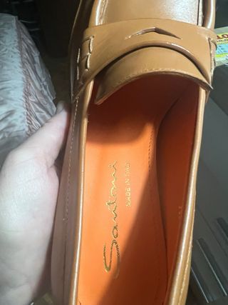 Santoni Zapatos Marrones Tacón Cómodo