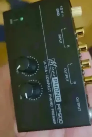 Preamplificador Phono PP500 Ultracompacto Negro