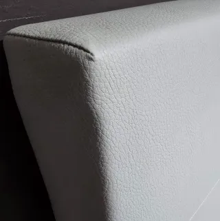 Cabecero polipiel blanco