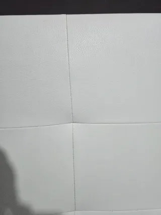 Cabecero polipiel blanco