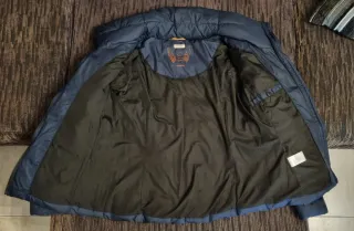 Anorak azul plumas talla S