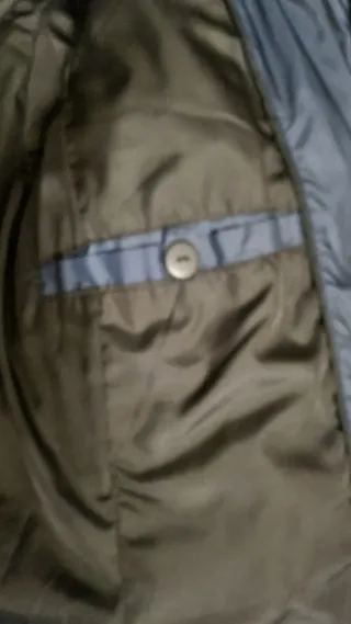 Anorak azul plumas talla S