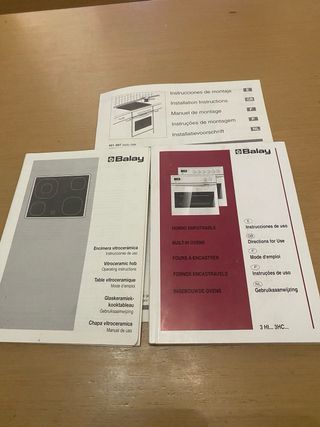 Horno Vitrocerámica Balay