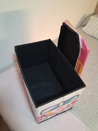 Baúl infantil Love Bus rosa