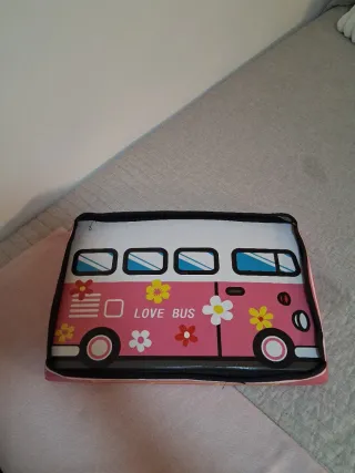 Baúl infantil Love Bus rosa