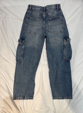 Pantalón Vaquero Cargo Azul