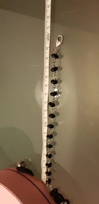 Pulsera Tous Plata y Onix Oso