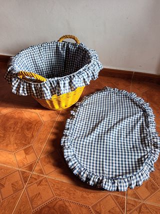 Cesta ,cistell , vímet, ropa, minbre,mimbre