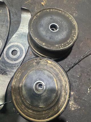 Lote 3 cuchillas stihl y 2 cabezales