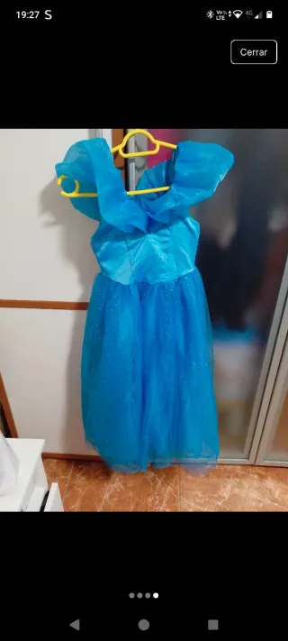 Disfraz Princesa Frozen Azul