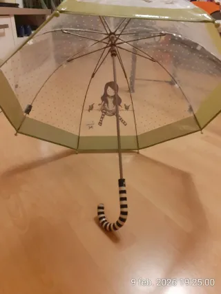 Paraguas infantil Santoro transparente