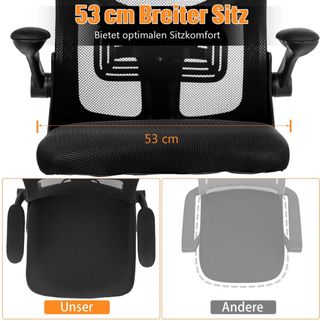 Silla de oficina ergonómica negra