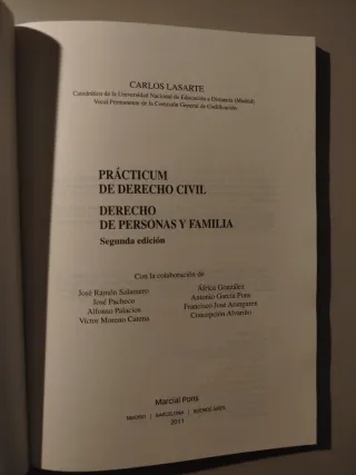 Prácticum de Derecho civil. Derecho de personas...