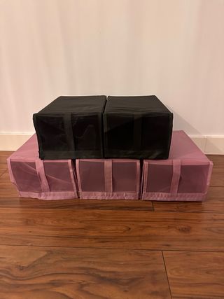 Cajas organizadoras de tela para zapatos