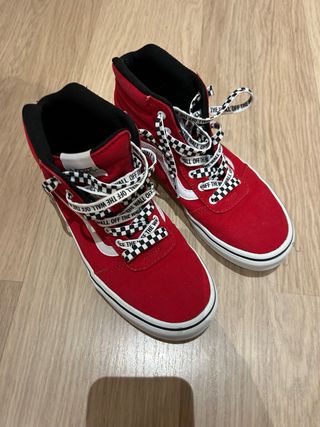 Zapatillas Vans Rojas /Niño Talla...
