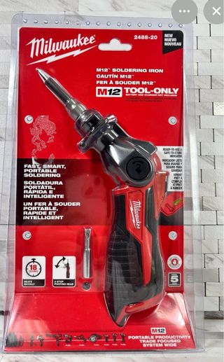 Soldador Milwaukee M12 Tool-Only 1 bateríay carga