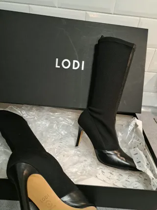 Botas Lodi Negras Tacón Alto