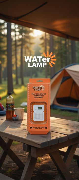 Linterna LED emergencia agua sal (sin pilas)