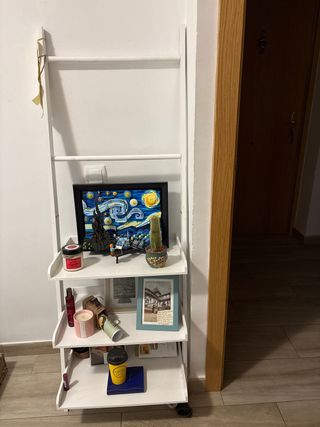 Mueble Escalera Decorativo Blanco