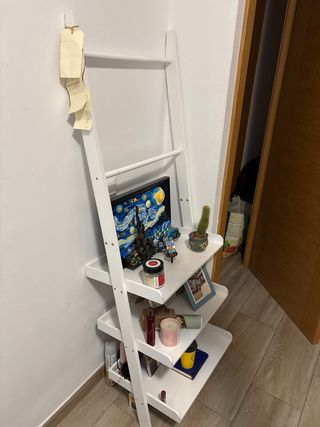 Mueble Escalera Decorativo Blanco