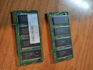 2x Memoria RAM Nanya DDR 256MB Portátil