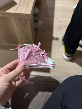 Bota mini brillante talla 16