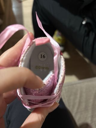 Bota mini brillante talla 16