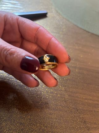 Anello Just Cavalli nero e oro