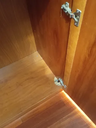 Armario juvenil gris y naranja y armario esquinero