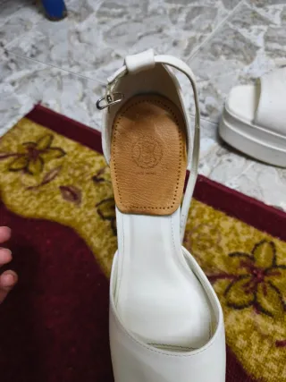 Tacones blancos plataforma