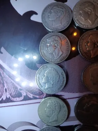 Monedas de Plata 5 Pesetas