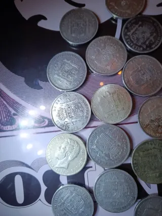 Monedas de Plata 5 Pesetas