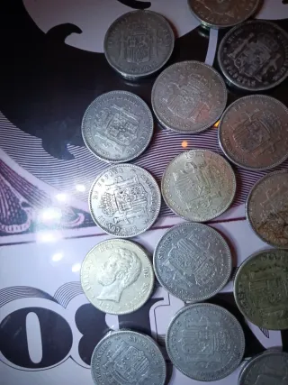 Monedas de Plata 5 Pesetas