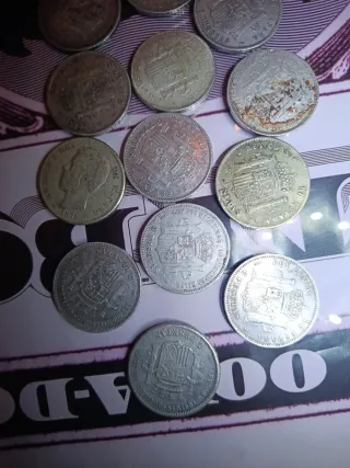 Monedas de Plata 5 Pesetas