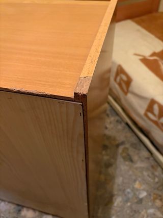 Cómoda de madera con 6 cajones